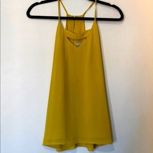 Naked Zebra yellow blouse sz M